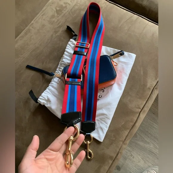 Authentic Rare Marc Jacobs Snapshot Blue Sea Multi Camera Crossbody Shoulder Bag - Picture 11 of 16